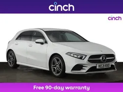 White Used 2021 Mercedes A200 AMG line Hatchback | £18,049 (Fair price)