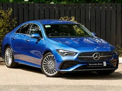 Blue Used 2024 Mercedes CLA250 AMG Line Premium Sedan | £30,498 (Fair price)