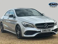Silver Used 2018 Mercedes CLA220 AMG line Sedan | £16,695 (Fair price)