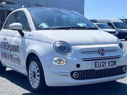 White Used 2021 Fiat 500 Dolcevita Hatchback | £10,050 (Fair price)