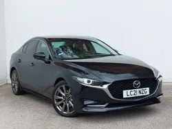 Black Used 2021 Mazda 3 Inclusive Sedan | £19,298 (Fair price)
