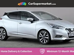Silver Used 2017 Nissan Micra Tekna Hatchback | £8,697 (Fair price)