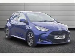Blue Used 2020 Toyota Yaris Hybrid Design Hatchback | £13,491 (Fair price)