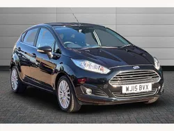 Black Used 2015 Ford Fiesta Titanium Hatchback | £8,190 (Fair price)
