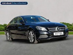 Black Used 2017 Mercedes C220 Premium Plus Sedan | £13,849 (Fair price)