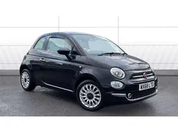Black Used 2018 Fiat 500 Lounge Hatchback | £7,515 (Fair price)