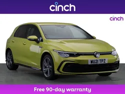 Yellow Used 2021 VW Golf VIII R-line Hatchback | £18,049 (A bit pricey)