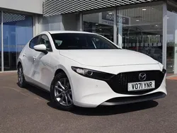 White Used 2021 Mazda 3 Hatchback | £15,446 (Good price)