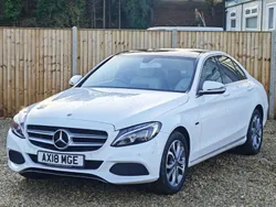 White Used 2018 Mercedes C350e Sedan | £12,900 (Fair price)