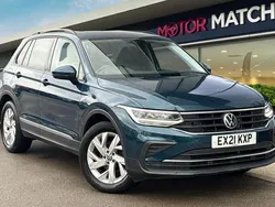 Blue Used 2021 VW Tiguan S SUV | £18,490 (Good price)