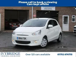 White Used 2014 Mitsubishi Mirage Hatchback | £3,395 (Fair price)