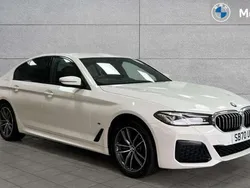 White Used 2021 BMW 530e M Sport Sedan | £23,391 (Good price)
