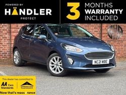 Blue Used 2021 Ford Fiesta Titanium Hatchback | £11,995 (Good price)