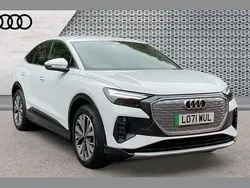 White Used 2022 Audi Q4 Sportback e-tron Sport SUV | £24,110
