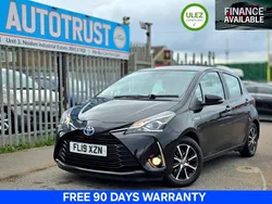 Black Used 2019 Toyota Yaris Hybrid Hatchback | £8,995
