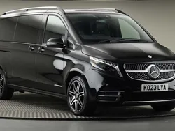 Obsidian black metallic Used 2023 Mercedes V220 AMG line MPV | £58,750 (Good price)