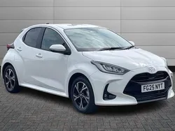 Pure white New 2025 Toyota Yaris Hybrid Design Hatchback | £19,999 (Super price)