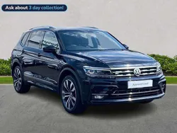 Black Used 2021 VW Tiguan Allspace R-line SUV | £26,987 (Fair price)