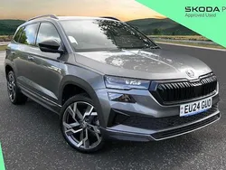 Graphite grey metallic Used 2024 Skoda Karoq SportLine SUV | £28,750 (Fair price)
