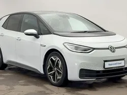 Glacier white metallic black Used 2021 VW ID.3 Pro Hatchback | £16,490 (Fair price)