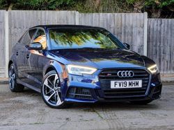Blue Used 2019 Audi S3 Sportback Black Edition Hatchback | £24,995 (Fair price)