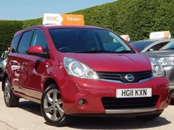 Red Used 2011 Nissan Note N-TEC MPV | £4,995 (Expensive)