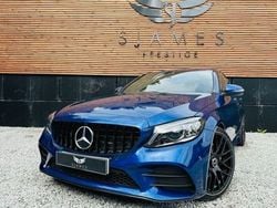 Blue Used 2019 Mercedes C300 AMG line Sedan | £18,490 (Fair price)