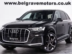 Metallic black Used 2022 Audi Q7 S-Line SUV | £43,480 (Fair price)
