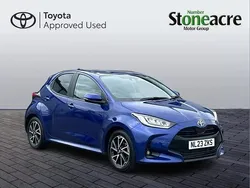 Blue Used 2023 Toyota Yaris Hybrid Design Hatchback | £17,350 (Fair price)