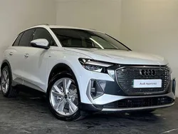 White Used 2025 Audi Q4 e-tron S-Line SUV | £36,400 (Super price)