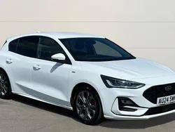 Frozen white (premium colour) Used 2024 Ford Focus ST-Line Hatchback | £19,475 (Fair price)