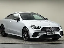 Silver Used 2022 Mercedes E300 AMG line Coupe | £32,000 (Expensive)