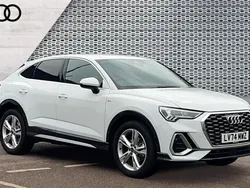 White Used 2024 Audi Q3 Sportback S-Line SUV | £34,081 (Fair price)