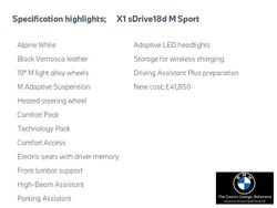 White Used 2023 BMW X1 M Sport SUV | £29,495 (Super price)