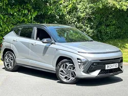 Shimmering silver Used 2024 Hyundai Kona N Line SUV | £22,795 (A bit pricey)
