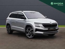 Brilliant silver metallic Used 2025 Skoda Karoq SportLine SUV | £28,995 (Fair price)