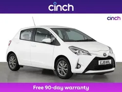 White Used 2019 Toyota Yaris Hatchback | £10,099 (Fair price)