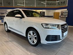 White Used 2018 Audi Q7 S-Line SUV | £27,690 (Fair price)