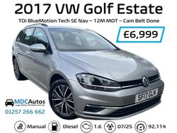 Silver Used 2017 VW Golf VII SE Estate | £7,699 (Fair price)