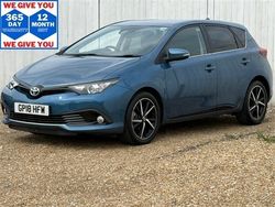Blue Used 2018 Toyota Auris Design Hatchback | £13,999 (Fair price)