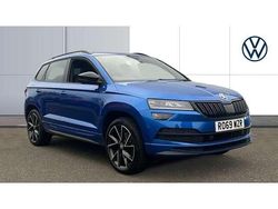 Blue Used 2019 Skoda Karoq SportLine SUV | £20,810 (Fair price)