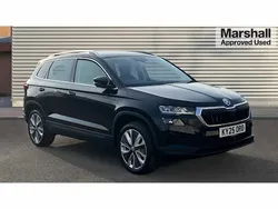 Black magic pearl effect Used 2025 Skoda Karoq SE L SUV | £29,390 (Fair price)