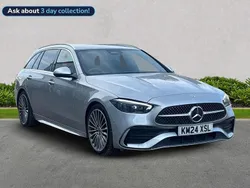 Silver Used 2024 Mercedes C300 AMG Line Premium Estate | £33,175 (Fair price)