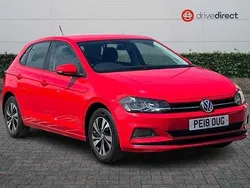 Metallic carmen red Used 2018 VW Polo SE Hatchback | £8,850 (Fair price)