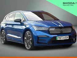 Race blue metallic Used 2023 Skoda Enyaq iV vRS SUV | £30,900 (Fair price)