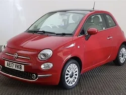 Red Used 2017 Fiat 500 Lounge Hatchback | £9,495 (Fair price)