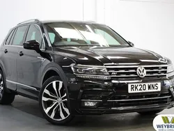 Black Used 2020 VW Tiguan R-line SUV | £23,995 (Fair price)