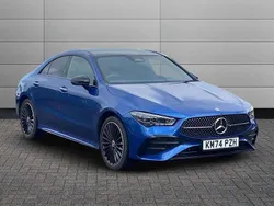Blue Used 2024 Mercedes CLA250e AMG Line Premium Plus Sedan | £33,490 (A bit pricey)