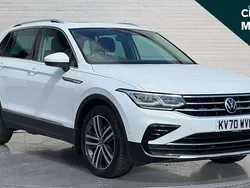 White Used 2021 VW Tiguan Elegance SUV | £22,749 (Fair price)