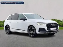 White Used 2021 Audi Q7 Black Edition SUV | £49,371 (Expensive)